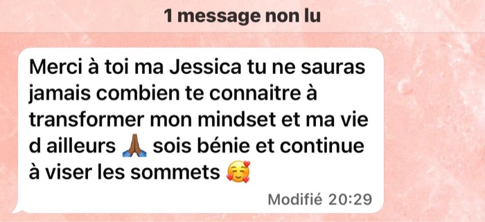 Message d’une élève