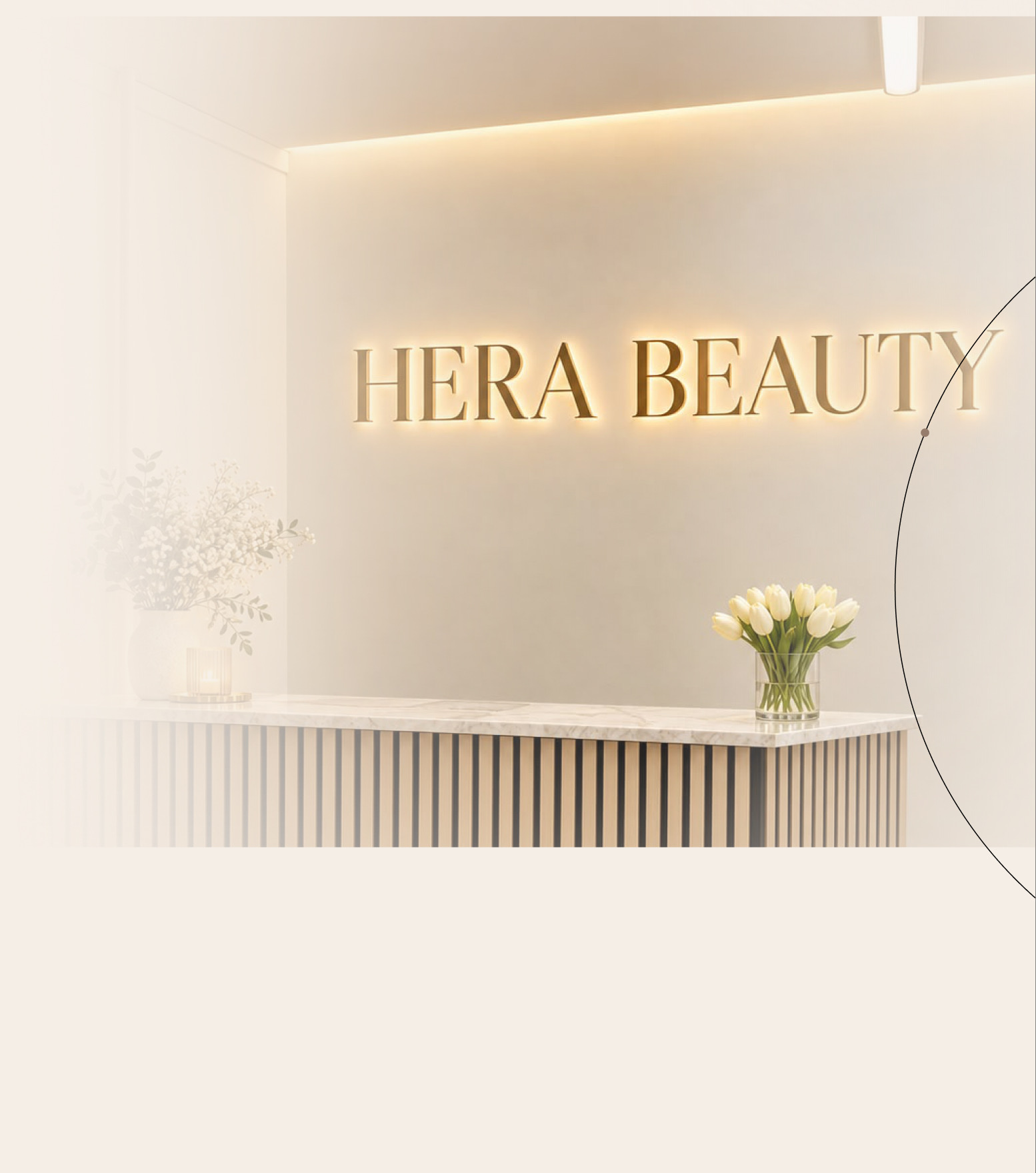 Accueil de l’institut Hera Beauty à Genève